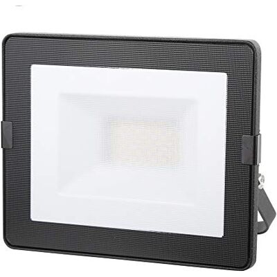 Electraline Proiettore Faretto Slim da Esterno, IP65 a LED con Staffa, 20W, Nero, proiettore faretto slim da esterno ip65 a led con staffa 20w nero Electraline Proiettore Faretto Slim da Esterno, IP65 a LED con Staffa, 20W, Nero, proiettore faretto slim da esterno ip65 a led con staffa 20w nero