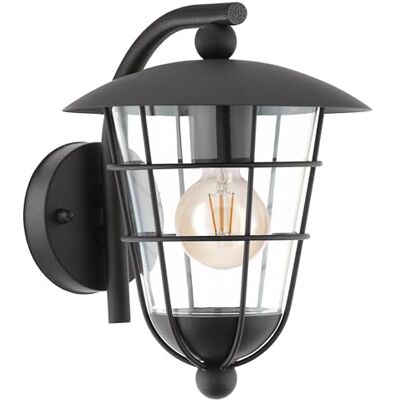 Eglo Lampada per esterni Lampada per esterni PULFERO , 28 cm NERO IP44 Eglo Lampada per esterni Lampada per esterni PULFERO , 28 cm NERO IP44