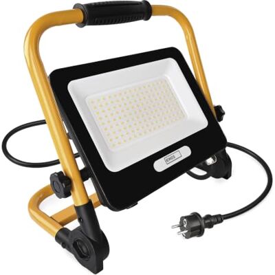 EMOS Faretto LED impermeabile GLARO 100 W, 10000 lm, 4000 K, IP65/IP44 Faro da lavoro pieghevole con base e maniglia, resistente alle intemperie, ad alta efficienza, bianco neutro EMOS Faretto LED impermeabile GLARO 100 W, 10000 lm, 4000 K, IP65/IP44 Faro da lavoro pieghevole con base e maniglia, resistente alle intemperie, ad alta efficienza, bianco neutro