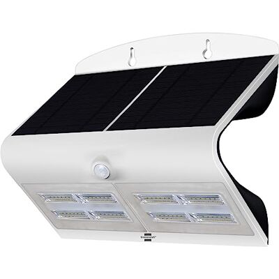 Brennenstuhl Faretto Solare LED da Esterno Con Sensore di Movimento SOL WAVE 800, Lampada a LED Esterno Con Sensore Crepuscolare e Pannello Solare, LED di alta qualità 800lm, IP 65, Nero/Bianco Brennenstuhl Faretto Solare LED da Esterno Con Sensore di Movimento SOL WAVE 800, Lampada a LED Esterno Con Sensore Crepuscolare e Pannello Solare, LED di alta qualità 800lm, IP 65, Nero/Bianco