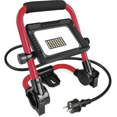 EMOS Faretto LED impermeabile ELION 20 W, 3000 lm, 4000 K, IP65/IP44 Faro da lavoro pieghevole con base e maniglia, resistente alle intemperie, estremamente luminoso, bianco neutro EMOS Faretto LED impermeabile ELION 20 W, 3000 lm, 4000 K, IP65/IP44 Faro da lavoro pieghevole con base e maniglia, resistente alle intemperie, estremamente luminoso, bianco neutro
