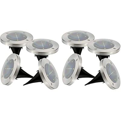 LUMI JARDIN Lotto di 8 spot solari D12cm 8x DECKY LUMI JARDIN Lotto di 8 spot solari D12cm 8x DECKY