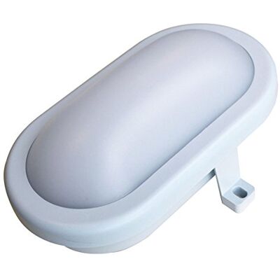 Tibelec Oblò ovale LED esterno per soffitto/parete plastica 5,5 W grigio Tibelec Oblò ovale LED esterno per soffitto/parete plastica 5,5 W grigio