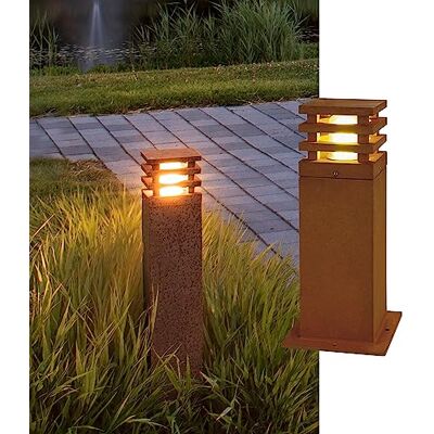 SLV RUSTY SQUARE 40 lampada da terra outdoor, LED, quadrato, ghisa arrugginita, IP55 3000K 9W SLV RUSTY SQUARE 40 lampada da terra outdoor, LED, quadrato, ghisa arrugginita, IP55 3000K 9W