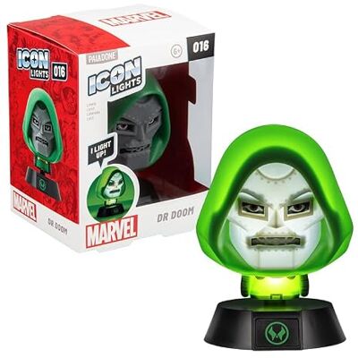 Paladone Marvel Dr Doom Icon Light Prodotto Marvel Ufficialmente Autorizzato Paladone Marvel Dr Doom Icon Light Prodotto Marvel Ufficialmente Autorizzato