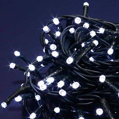 BAKAJI Catena Luminosa 300 Luci LED Lucciole Bianco Freddo con Controller 8 Funzioni per uso Interno ed Esterno BAKAJI Catena Luminosa 300 Luci LED Lucciole Bianco Freddo con Controller 8 Funzioni per uso Interno ed Esterno