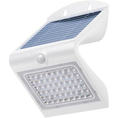 goobay Lampada da parete solare a LED con sensore di movimento 4W IP65 bianco neutro 4000K con batteria ricaricabile sensore PIR 2 modalità di illuminazione 500LM bianco goobay Lampada da parete solare a LED con sensore di movimento 4W IP65 bianco neutro 4000K con batteria ricaricabile sensore PIR 2 modalità di illuminazione 500LM bianco
