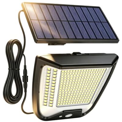 Vanranger Luce Solare LED Esterno con Pannello Faro Solar Lampada Sensore Movimento Vanranger Luce Solare LED Esterno con Pannello Faro Solar Lampada Sensore Movimento
