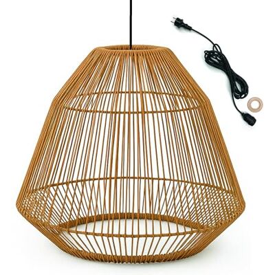 Lumisky Lampada a sospensione per esterni MAYA OUTDOOR CAVO in poly rattan stile bohémien 5m di lunghezza del cavo Lumisky Lampada a sospensione per esterni MAYA OUTDOOR CAVO in poly rattan stile bohémien 5m di lunghezza del cavo