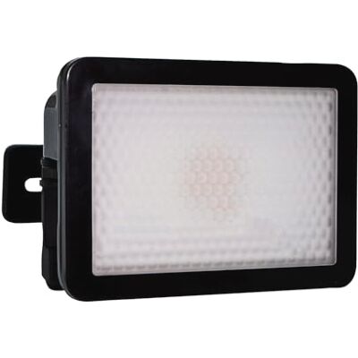 Tibelec Proiettore LED Extra piatto alluminio/vetro 10 W Nero Tibelec Proiettore LED Extra piatto alluminio/vetro 10 W Nero
