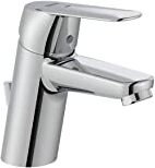 Roca Miscelatore Lavabo, Scarico Automatico, Collezione Alfa, Cromo