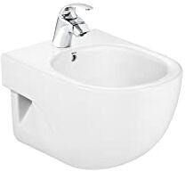 Roca , Meridian, Bidet sospeso compatto senza coperchio, bianco, 360 mm x 480 mm x 300 mm,