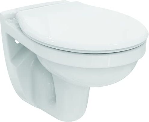 Ideal Standard ASTOR 2 WC sospeso, sedile in polipropilene, bianco,