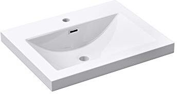 maimai Mai & Mai Lavabo Incasso 60x48x13cm, Lavabo Sottopiano Lavandino Bagno da Marmo fuso Colossum01-600