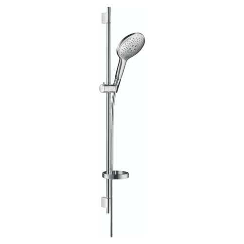 Hansgrohe Raindance Select S Set doccia 150 3 getti con asta doccia 90 cm e portasapone, cromo,