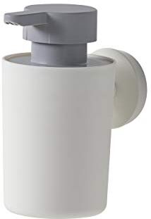 TIGER Urban Dispenser per Sapone Liquido, Acciaio Inox, ABS, Bianco, 6.8 x 12.3 x 10.5 cm