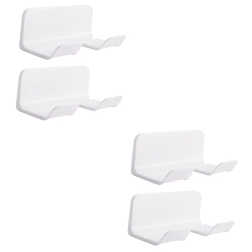 FRCOLOR 4 Pz porta asciugacapelli supporto phon supporto asciugacapelli mensole a parete per riporre gli oggetti rastrelliere per asciugacapelli da parete appendiabiti cestello porta phon