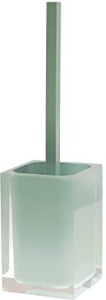 Gedy Auckland Scopino WC in Resina Trasparente Colore Verde Menta, Dimensioni 37,5 x 9,8 x 9,8 cm e Peso 0,86 kg