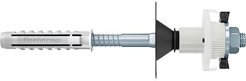 Fischer WST 140 Klik Fissaggio Lavabi Lavandini e Sanitari a Parete, Installabile anche da una Singola Persona,