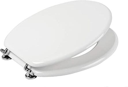 IdroTrade SEDILE COPRIWATER TAVOLETTA BIANCO UNIVERSALE PER BAGNO COPRI WC IN LEGNO