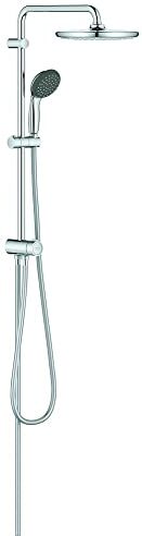 Grohe QUICKFIX  Vitalio Start 250   Sistema Doccia Flex con Deviatore  Cromo   Soffione Doccia a 2 Getti Rain/SmartRain  Raccordo a Sfera Orientabile  Flessibile da 1250 mm