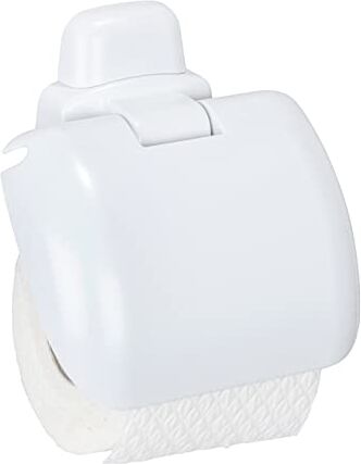 Wenko Portarotoli con Calotta Pure, Materiale Plastico, 16 x 5 x 16 cm, Bianco