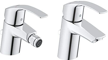 Grohe Eurosmart Miscelatore monocomando per bidet Taglia S +  32926002 Eurosmart New Es Miscelatore Monocomando per Lavabo a Risparmio Energetico