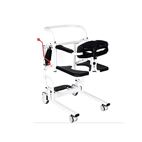 Generic Sedia a rotelle idraulica per sollevamento paziente per la casa, sedia da doccia multifunzione, sedia a rotelle da bagno con sedile diviso a 180 °, comodino con padella, sollevatore domestic