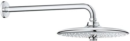 Grohe Soffione con Braccio a Parete, Ecojoy Euphoria, Cromo, 380 mm