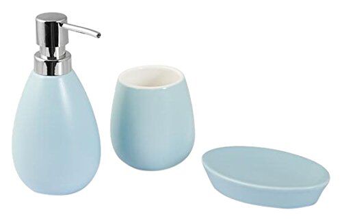 H&H set 3 pezzi in ceramica azzurro