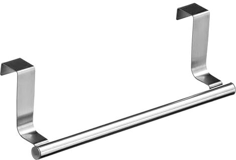 PREMIER Housewares 509694 Appendiabiti Basculante sopra Porta, Acciaio Inox, 23 cm