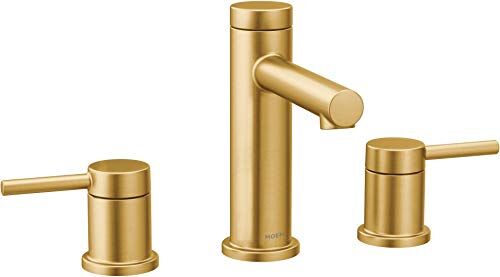 Moen Align Due Maniglie Moderna 8 Pollici Diffuso Bagno Kit Trim Kit Valvola Richiesta, Oro Spazzolato