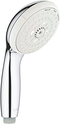 Grohe Doccia Tempesta 100 (risparmio idrico, 3 modalità di spruzzo, facile da pulire, resistente, spray Dream, luce stellare, pulizia rapida, flusso d'acqua interno, antiurto), cromata, 28261002