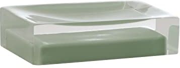 Gedy Porta Sapone in Resina Colore Verde Menta, Dimensioni 3 x 11 x 7 cm e Peso 0,15 kg