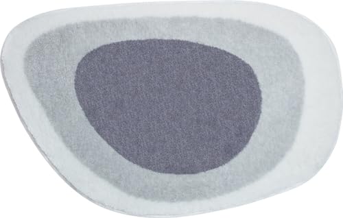 Grund Lake Tappeto Morbido per Bagno, Poliacrilico EXTRASOFT, Grigio (Grigio Argento), 60 x 90 cm