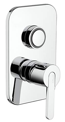 Paini Gaia 691 Rubinetto Miscelatore Bagno Monocomando per Doccia da Incasso con Deviatore, finiture Cromate e brillanti, Design accattivante, interamente prodotto e lavorato in Italia