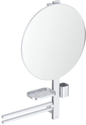 Ideal Standard Alu+, Barra multifunzione L, Beauty bar per il bagno, Matt silver