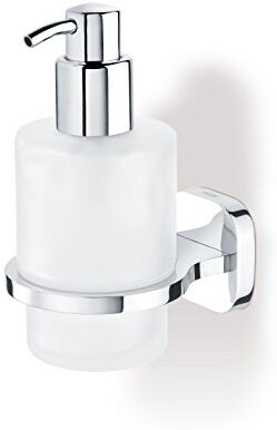 TIGER Ramos Dispenser per Sapone Liquido, Zamak, Cromato, 7,7x14,6x10,4 cm