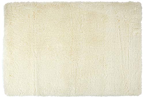 Spirella Tappeto in Tessuto Unico Bianco, 60 x 90 cm, 1204544, Colore: Bianco