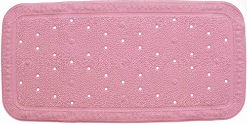 Grund Baveno Tappetino per Vasca da Bagno, 100% Gomma Sintetica, Senza PVC, Rosa, 36 x 92 cm