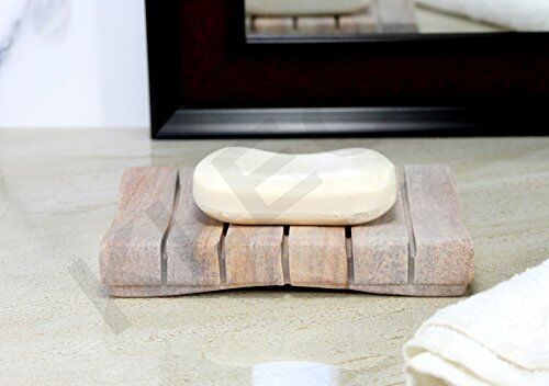 KLEO sapone per pietre naturale fatto a mano accessori per il bagno bagno, cucina, bagno Natural Stone Soap Dish