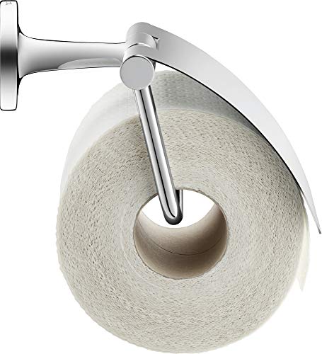 Duravit Starck T Porta Rotolo di Carta, Ottone, Finitura cromata, für 1 Rolle