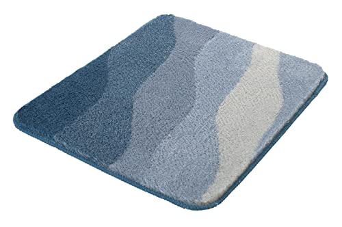 Kleine Wolke Tappeto da bagno Malena colore blu ghiaccio 100% poliacrilico, dimensioni: 50 x 60 cm
