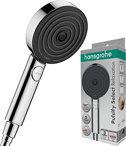 Hansgrohe Pulsify Select S Doccetta 105 3 tipi di getto Relax, cromo,