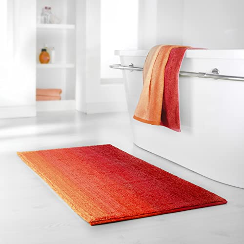 Dyckhoff Tappetino da Bagno, Cotone, Rosso, 70 x 120 cm