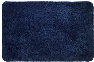 sealskin Angora Tappetino da Vasca, Poliestere, Blu, 60 x 90 cm