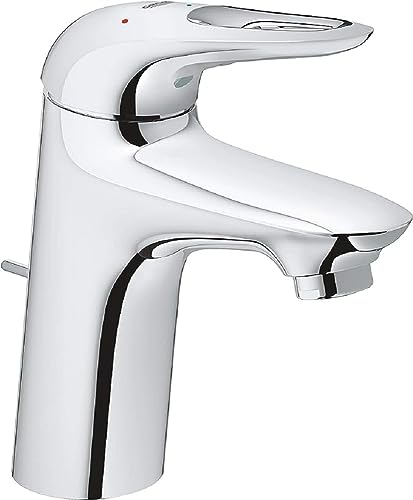 Grohe Miscelatore Monocomando per Lavabo Taglia S Eurostyle New Leva Aperta, Cromo