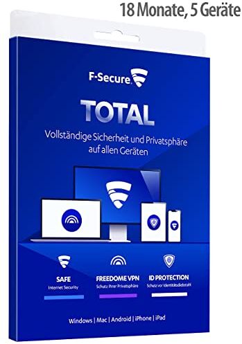 F-Secure Sof Totale 18 Mesi f 5 Ger.VPN+ID P.