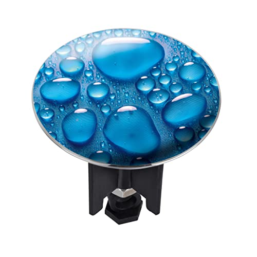 Wenko Tappo di lavabo Pluggy® XL Drops per tutti gli scarichi commerciali, Plastica, 6.2 x 6.6 x 6.2 cm, Multicolore
