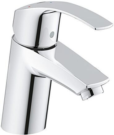 Grohe Eurosmart New Es Miscelatore Monocomando per Lavabo A Risparmio Energetico, Ecojoy, Cromo, S